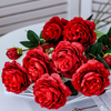 Red Rose Stem - Artificial flower | Flower for vase | Home decor item | Room decoration item