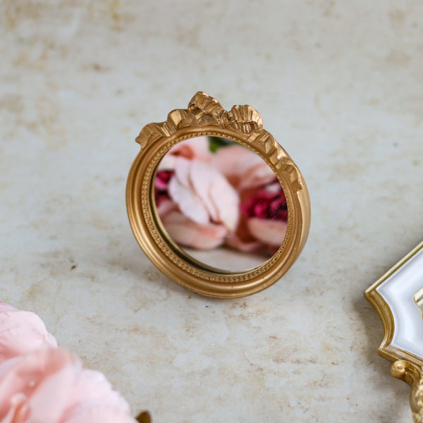 Round Gold Mirror - Dressing table mirror and makeup vanity mirror online | Room decor items