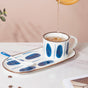 Nitori Teacup And Tray Set With Spoon- Tea cup, coffee cup, cup for tea | Cups and Mugs for Office Table & Home Decoration