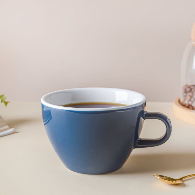 Riona Ceramic Teacup Dark Blue- Tea cup, coffee cup, cup for tea | Cups and Mugs for Office Table & Home Decoration