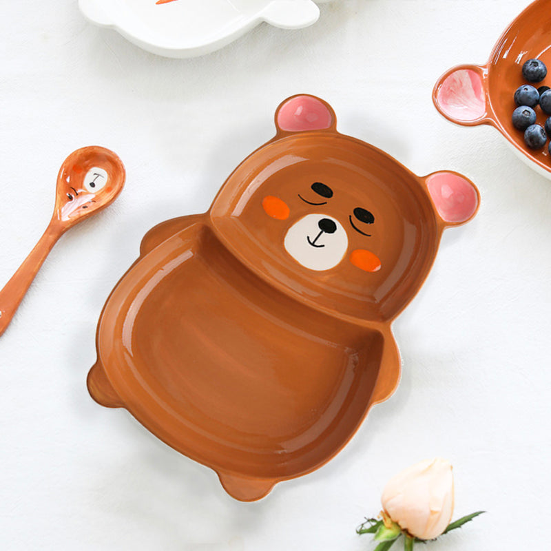 Safari Plates Fiesta - Serving plate, snack plate, momo plate, plate with compartment | Plates for dining table & home decor