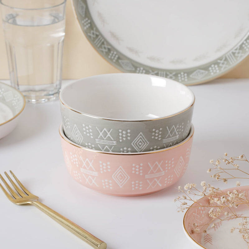 Azo Salad Bowl 400 ml - Bowl, soup bowl, ceramic bowl, snack bowls, curry bowl, popcorn bowls | Bowls for dining table & home decor