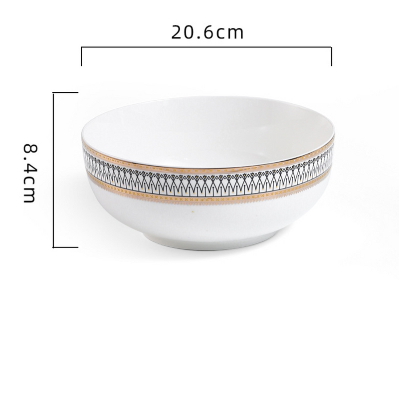 dinner set components Serving Bowl - Bowl, ceramic bowl, serving bowls, noodle bowl, salad bowls, bowl for snacks, large serving bowl | Bowls for dining table & home decor