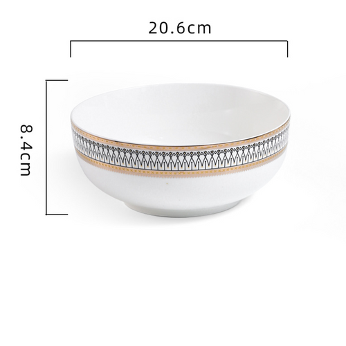 dinner set components Serving Bowl - Bowl, ceramic bowl, serving bowls, noodle bowl, salad bowls, bowl for snacks, large serving bowl | Bowls for dining table & home decor
