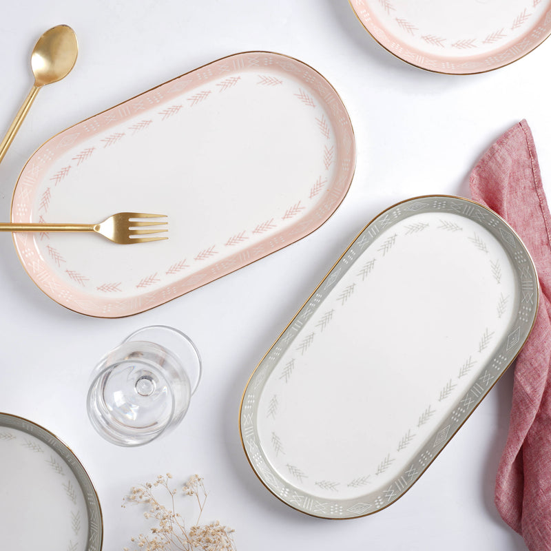 Azo Serving Plate - Ceramic platter, serving platter, fruit platter | Plates for dining table & home decor