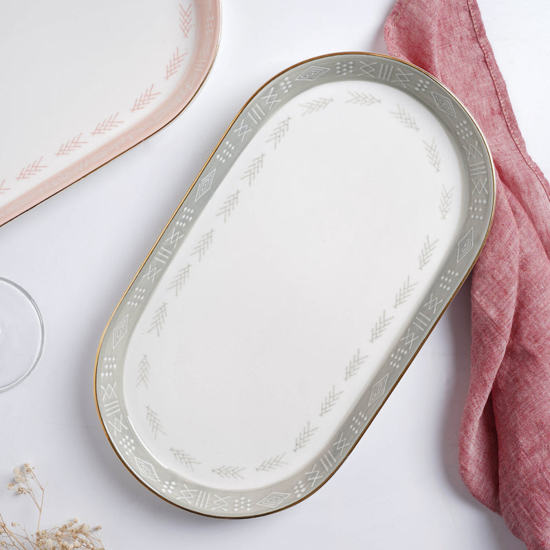 Azo Serving Plate - Ceramic platter, serving platter, fruit platter | Plates for dining table & home decor