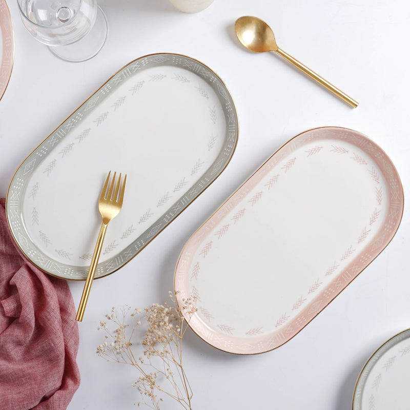 Azo Serving Plate - Ceramic platter, serving platter, fruit platter | Plates for dining table & home decor