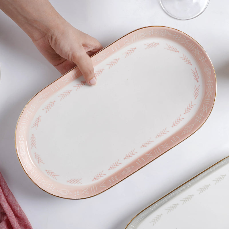 Azo Serving Plate - Ceramic platter, serving platter, fruit platter | Plates for dining table & home decor