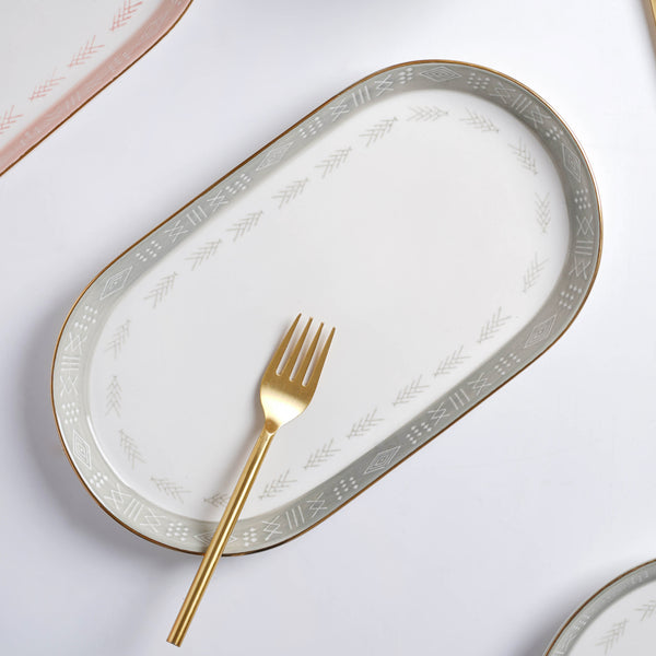 Azo Serving Plate - Ceramic platter, serving platter, fruit platter | Plates for dining table & home decor