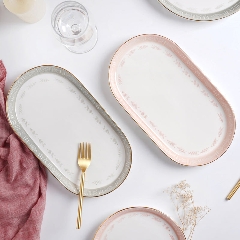 Azo Serving Plate - Ceramic platter, serving platter, fruit platter | Plates for dining table & home decor