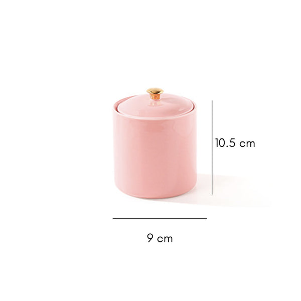 Pink Ceramic Container - Jar