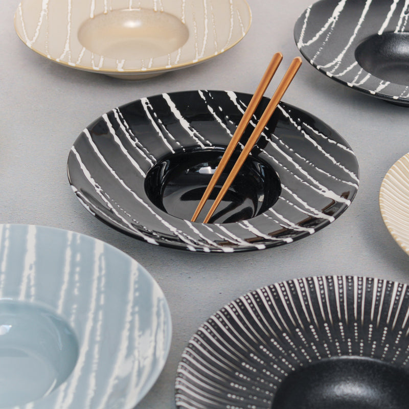 Sleek Pasta Bowl - Serving plate, pasta plate, lunch plate, deep plate | Plates for dining table & home decor