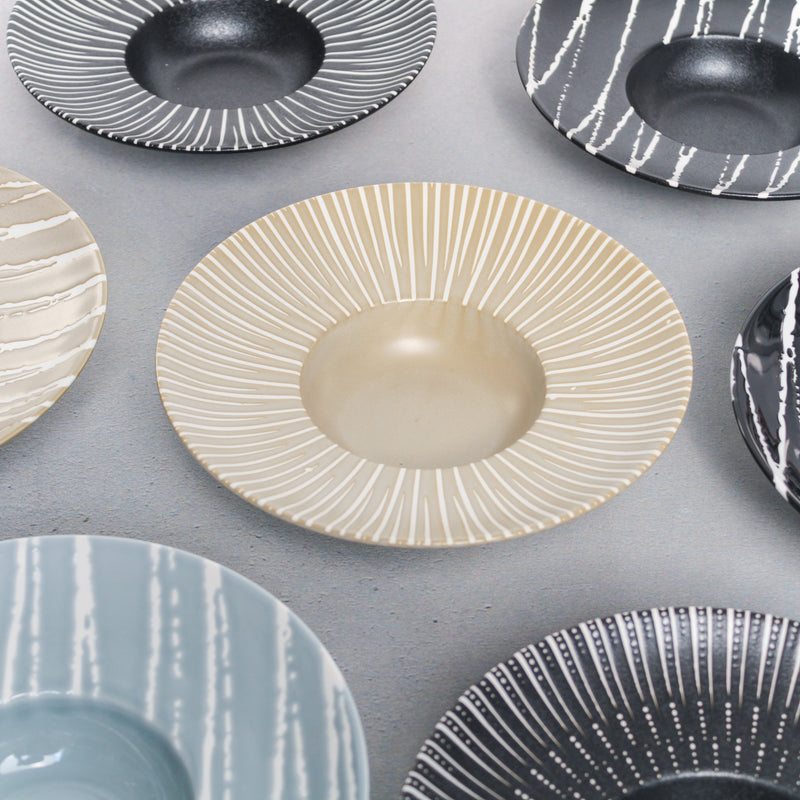 Sleek Pasta Bowl - Serving plate, pasta plate, lunch plate, deep plate | Plates for dining table & home decor