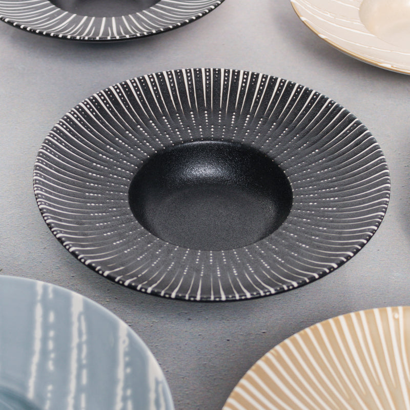 Sleek Pasta Bowl - Serving plate, pasta plate, lunch plate, deep plate | Plates for dining table & home decor