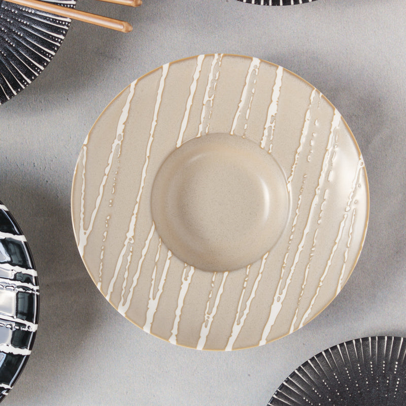 Sleek Pasta Bowl - Serving plate, pasta plate, lunch plate, deep plate | Plates for dining table & home decor