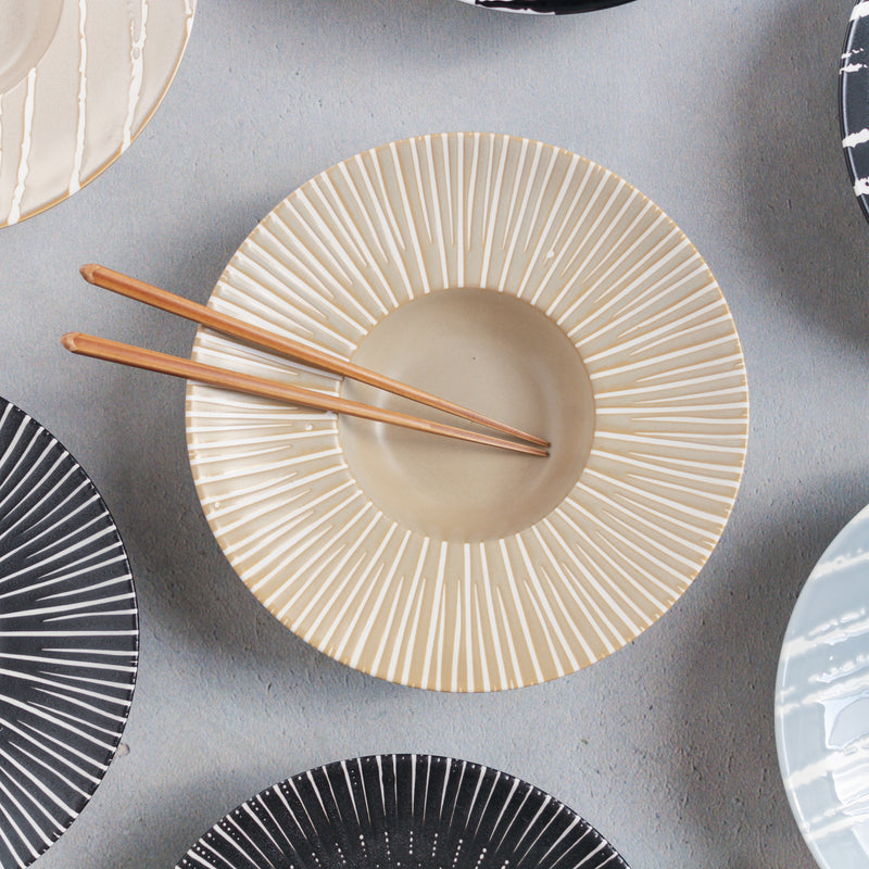 Sleek Pasta Bowl - Serving plate, pasta plate, lunch plate, deep plate | Plates for dining table & home decor