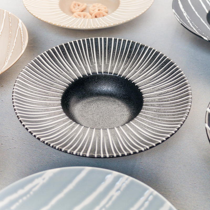 Sleek Pasta Bowl - Serving plate, pasta plate, lunch plate, deep plate | Plates for dining table & home decor
