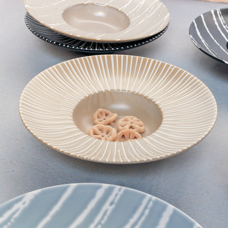 Sleek Pasta Bowl - Serving plate, pasta plate, lunch plate, deep plate | Plates for dining table & home decor