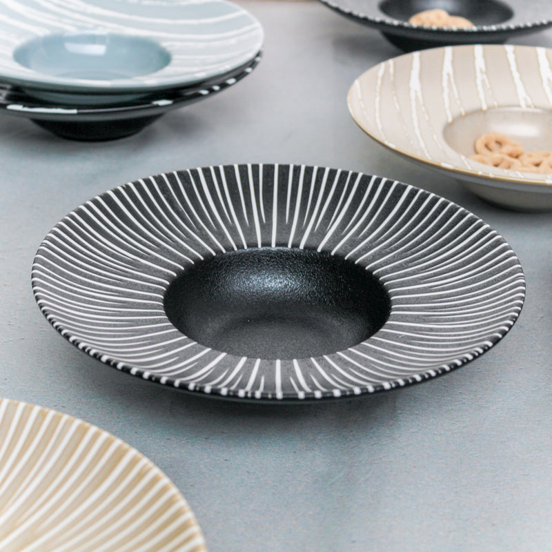 Sleek Pasta Bowl - Serving plate, pasta plate, lunch plate, deep plate | Plates for dining table & home decor