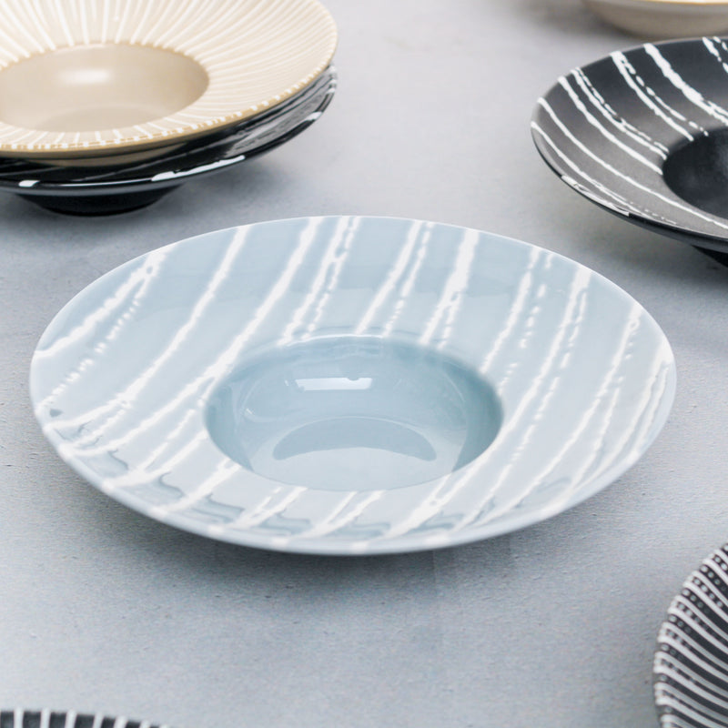 Sleek Pasta Bowl - Serving plate, pasta plate, lunch plate, deep plate | Plates for dining table & home decor
