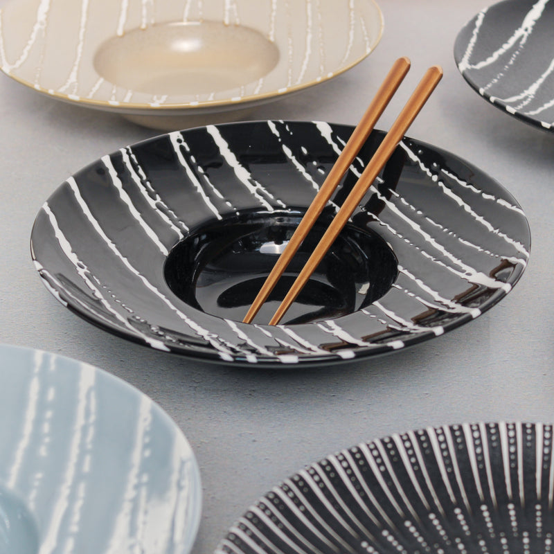 Sleek Pasta Bowl - Serving plate, pasta plate, lunch plate, deep plate | Plates for dining table & home decor