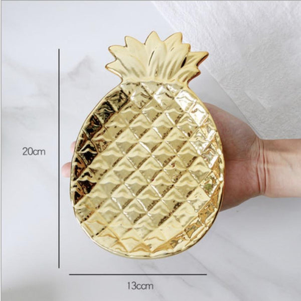 Gold Pineapple Plate