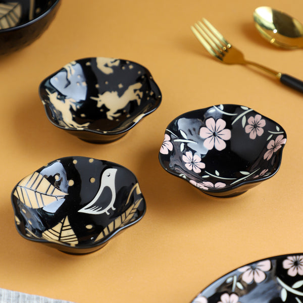 Small Plates Black - Serving plate, small plate, snacks plates | Plates for dining table & home decor