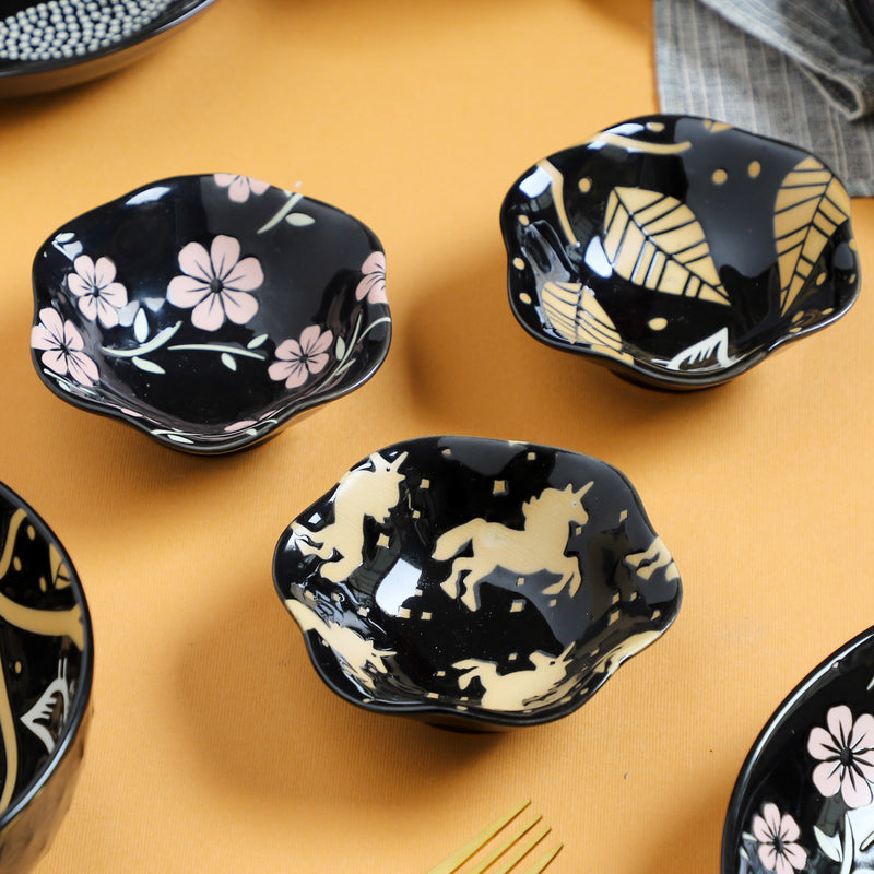 Small Plates Black - Serving plate, small plate, snacks plates | Plates for dining table & home decor