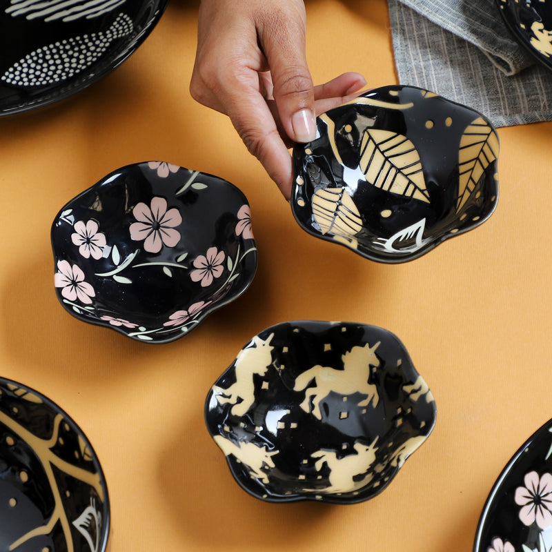 Small Plates Black - Serving plate, small plate, snacks plates | Plates for dining table & home decor