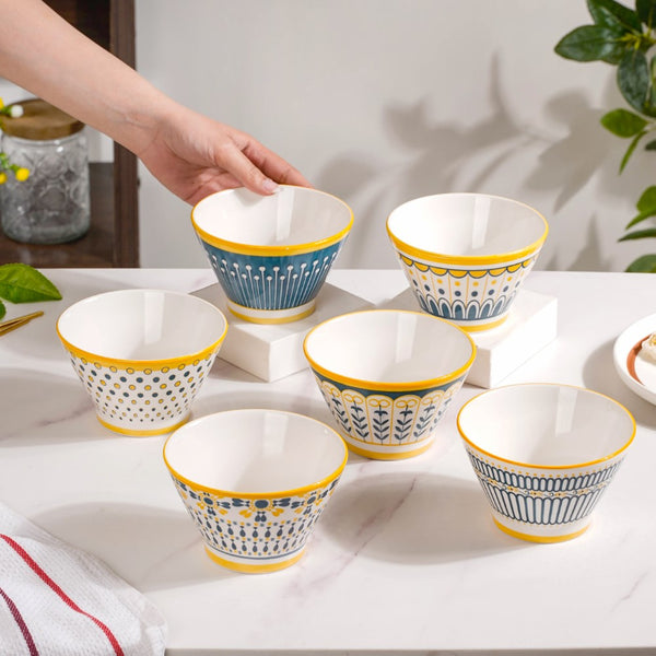 Aloha Ceramic Snack Bowl 360 ml Set Of 6