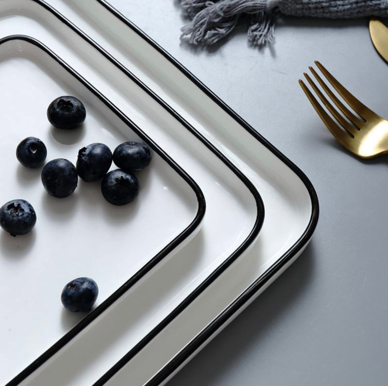 Square Salad Plate - Serving plate, small plate, snacks plates | Plates for dining table & home decor