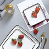 Square Salad Plate - Serving plate, small plate, snacks plates | Plates for dining table & home decor