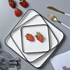 Square Salad Plate - Serving plate, small plate, snacks plates | Plates for dining table & home decor