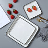 Square Salad Plate - Serving plate, small plate, snacks plates | Plates for dining table & home decor