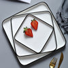 Square Salad Plate - Serving plate, small plate, snacks plates | Plates for dining table & home decor