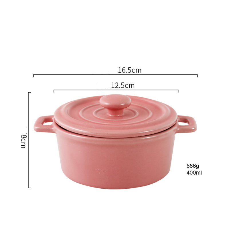 Stock Pot Mini - Serving bowl with lid, ceramic bowls with lids, noodle bowl, curry bowl, oven bowl, soup bowl with handle | Bowls for dining table & home decor