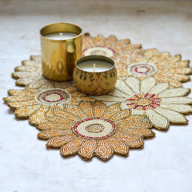 Beads Sunflower Mat