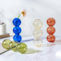 Three Bubbles Glass Vase - Flower vase for home decor, office and gifting | Home decoration items