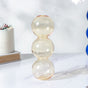 Three Bubbles Glass Vase - Flower vase for home decor, office and gifting | Home decoration items