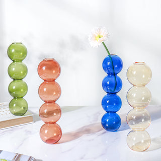 Four Bubbles Glass Vase