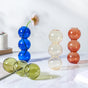 Three Bubbles Glass Vase - Flower vase for home decor, office and gifting | Home decoration items