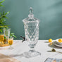 Vintage Diamond Glass Water Dispenser - Water dispenser, juice dispenser, drink dispenser | Dispenser for Dining table & Home decor