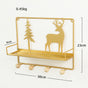 Wall Hanging Shelf Reindeer Rectangle Gold - Wall shelf and floating shelf | Shop wall decoration & home decoration items