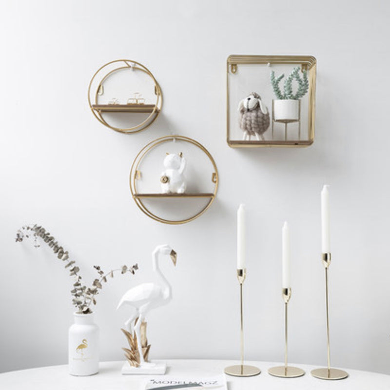 Metal and Wood Shelf - Wall shelf and floating shelf | Shop wall decoration & home decoration items