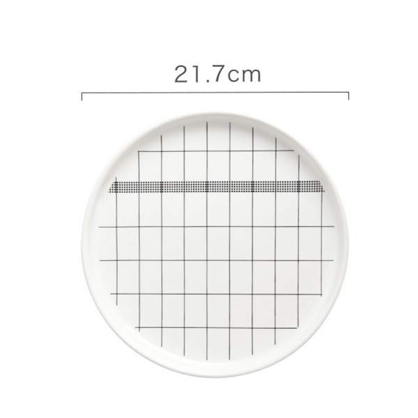 White Plates - Serving plate, snack plate, dessert plate | Plates for dining & home decor