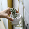 Hanging Planter White - Wall planter for home decor | Living room, bathroom & bedroom decoration ideas