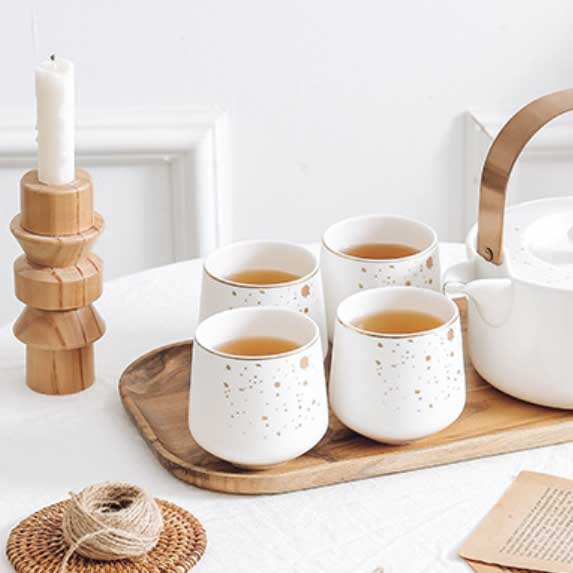 Golden Dotted Mug- Mug for coffee, tea mug, cappuccino mug | Cups and Mugs for Coffee Table & Home Decor