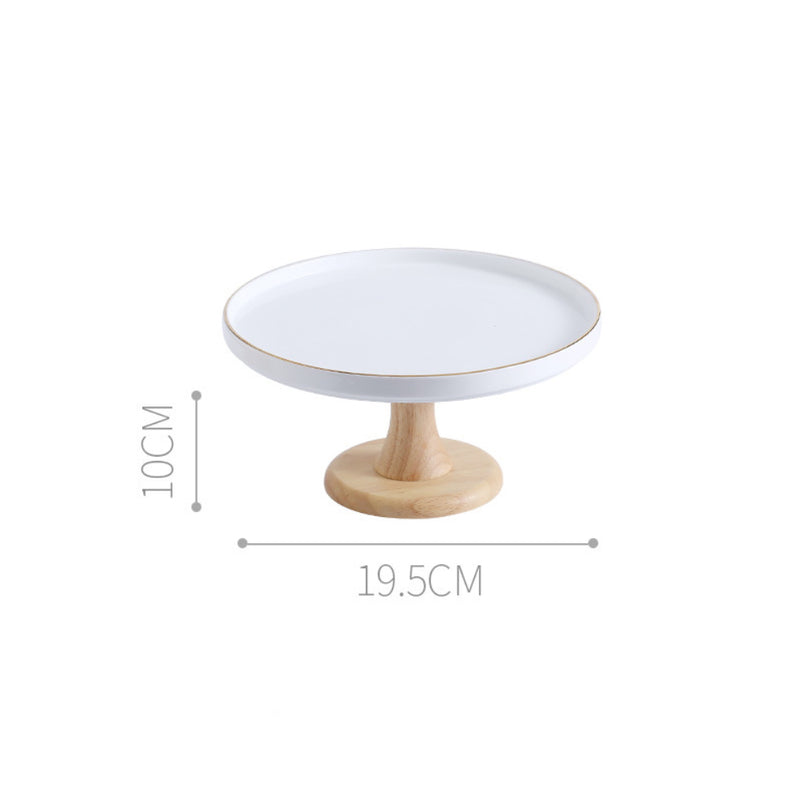 Wooden Cake Stand With Dome 8 inch