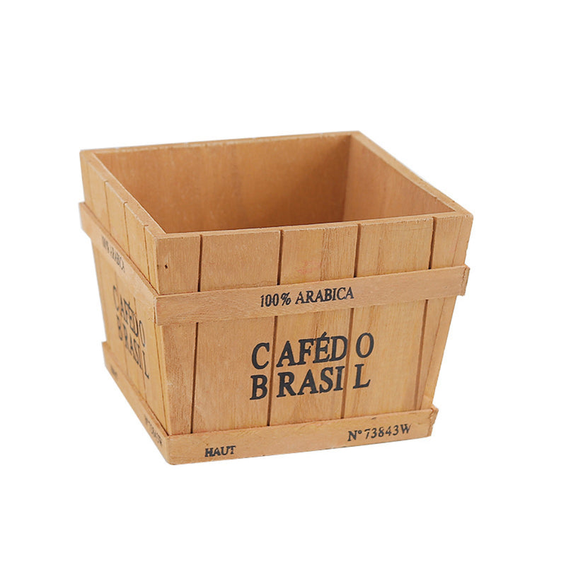 Wooden Planter Box - Set of 2 - Basket | Crate