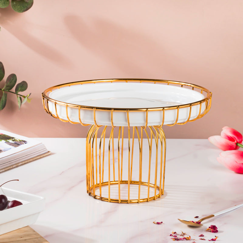 Metallic Cake Stand 8 inch